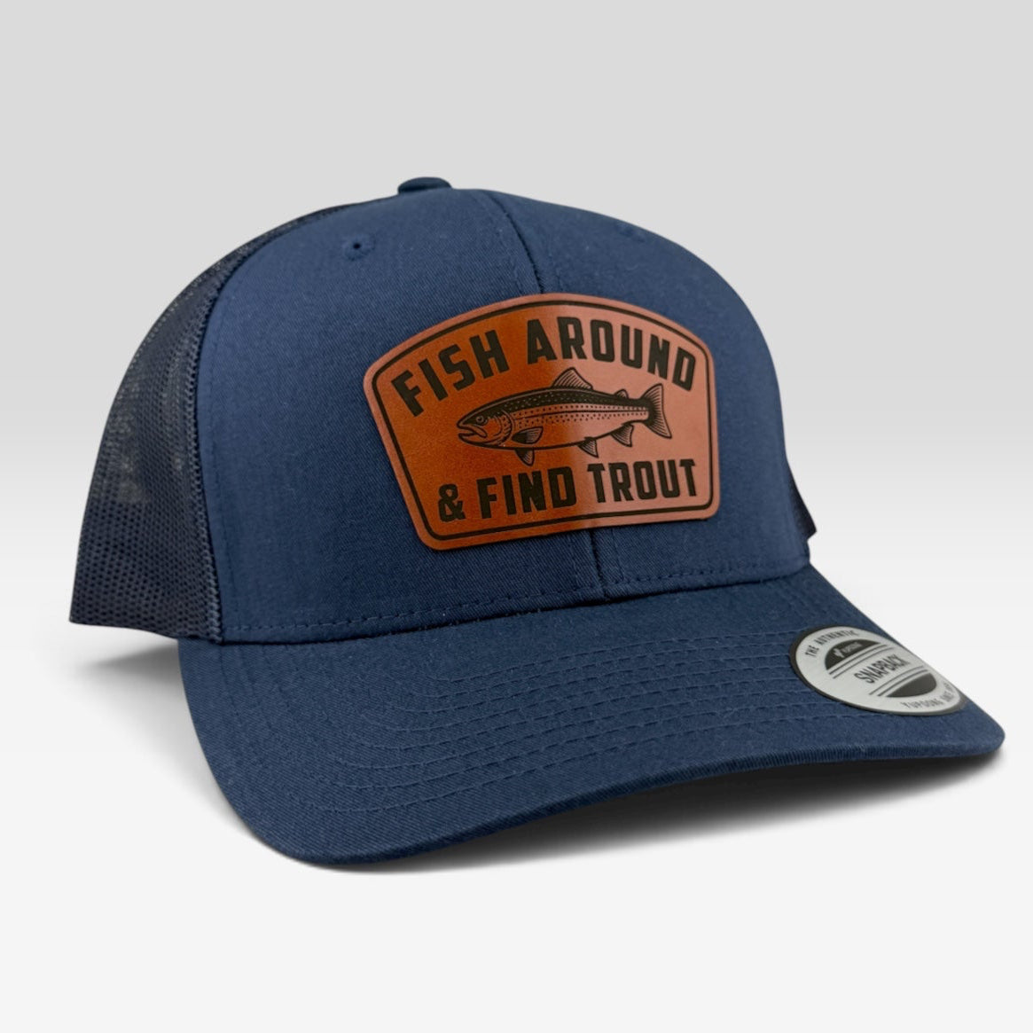 Fish Around and Find Trout Trucker Hat, Funny Fishing Gift