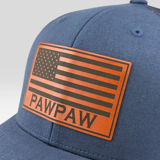 Personalized American Flag Hat for Pawpaw, Grandpa or Dad