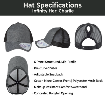 Sea Turtle Ponytail Trucker Hat for Women